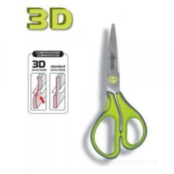 Forbice da ufficio Revolution 3D 17 cm  Verde / Grigio - Arda