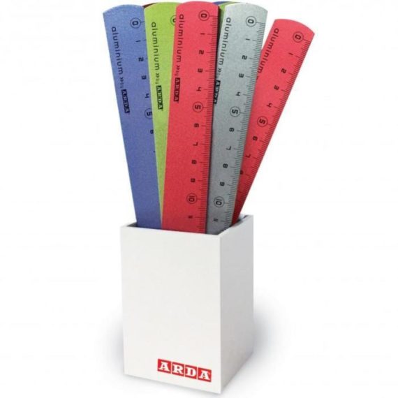 Righelli 20 cm in alluminio colori assortiti - Arda