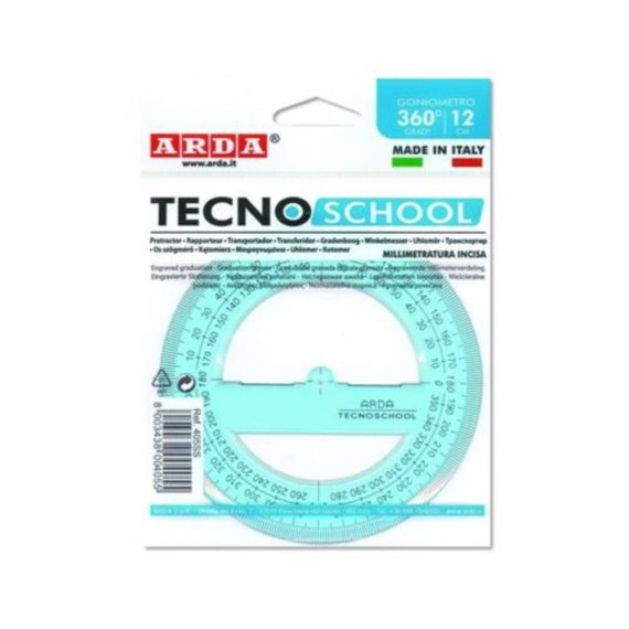 Goniometro linea Tecno School  360° - 12 cm - Arda