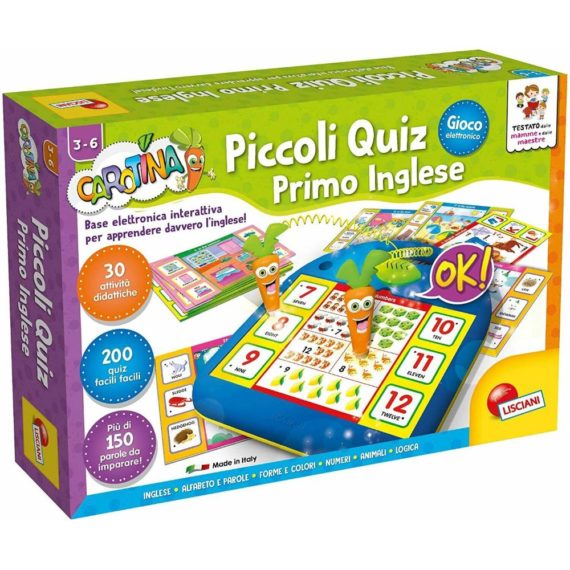 Lisciani Giochi - Carotina Piccoli Quiz primo inglese