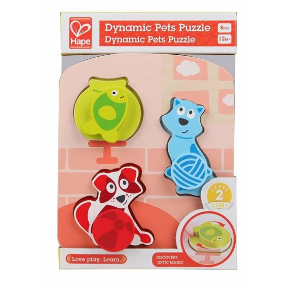 HAPE PUZZLE DINAMICO DEGLI ANIMALI DOMESTICI - E1610