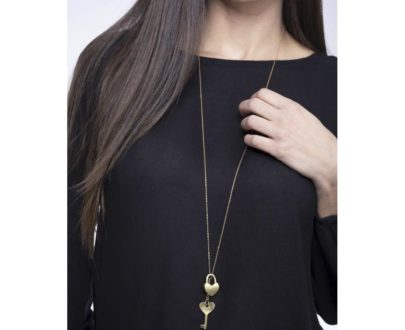 VESTOPAZZO - COLLANA CATENA LUCCHETTO/CHIAVE - DD04000