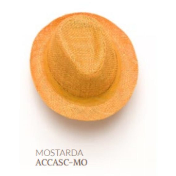 Cappello cowboy sisal unisex mostarda