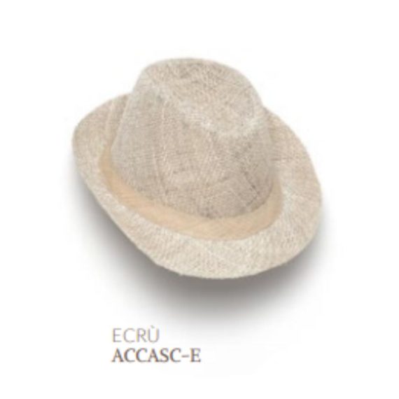 Cappello cowboy sisal unisex ecrù