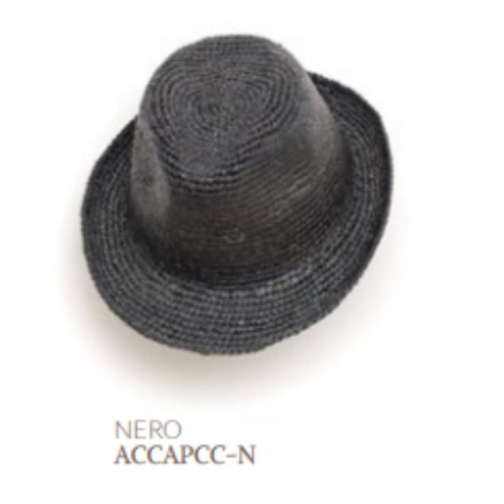 Cappello petit cowboy crochet nero