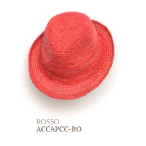 Cappello petit cowboy crochet rosso