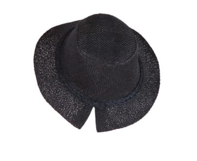 Cappello Sisal Rondine nero