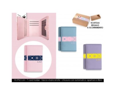 Portafoglio donna maiolica blu