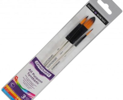DALER-ROWNEY -BUSTA CON 3 PENNELLI SINTETICI GRADUATE MANICI CORTI -212530009