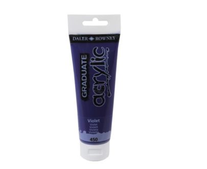 DALER ROWNEY -Colore acrilico fine Graduate - 120 ml - VIOLET- Art. No. 123120450