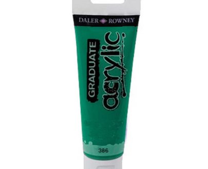DALER ROWNEY-COLORE ACRILICO GRADUATE N.386 120ML -PHTHALO GREEN - Art. No. 123120386