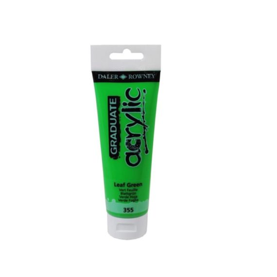 DALER ROWNEY -Colore acrilico fine Graduate - 120 ml -355 - LEAF GREEN - Art. No. 123120355-