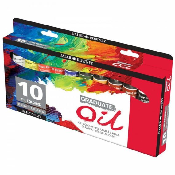 DALER ROWNEY Graduate Oil - 10 Colour Set -REF:117 900 100