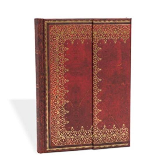 Diario a copertina rigida Paperblanks - Collezione Antica Pelle Foglia d'oro