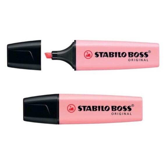 EVIDENZIATORE STABILO BOSS - COLORI PASTELLO -  ROSA ANTICO