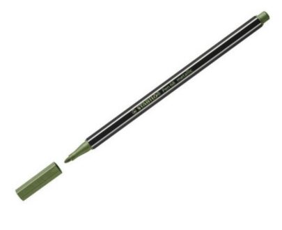 Pennarello Pen 68 a punta fine - verde foglia - Stabilo