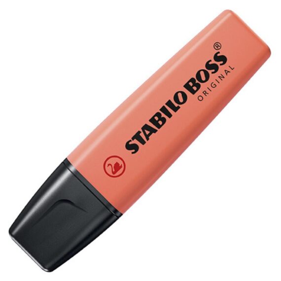 EVIDENZIATORE STABILO BOSS- COLORI PASTELLO - ROSSO CORALLO