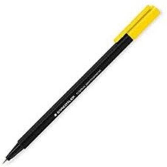 Penna triplus permanent punta 0.3 mm - Staedtler - Giallo