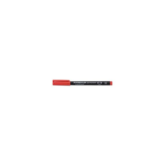 Penna a punta sintetica Lumocolor Permanent Rossa punta fine 1.0 mm -  Staedtler