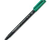 Penna a punta sintetica Lumocolor Permanent Verde punta fine 1.0 mm -  Staedtler