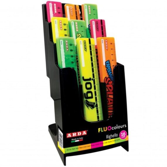 RIGHELLO 16 CM. FLUO FANCY - ARDA