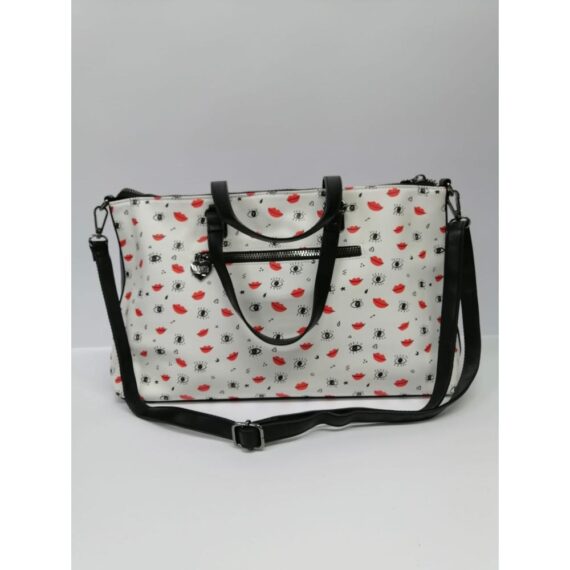 Borsa Shopper MiniPà By Le Pandorine - Eyes - Bianco