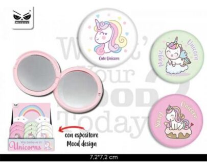 SPECCHIETTO DOPPIO SWEET UNICORNO - Verde/bianco