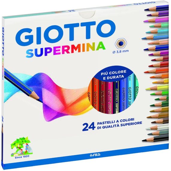 COLORI GIOTTO - SUPERMINA - 24 PASTELLI