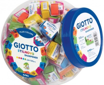 Temperino 1 Foro in Plastica Colori Assortiti - Fila