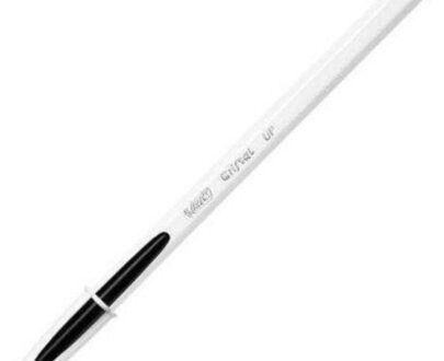 Penna cristal up bicolor 1.2 mm con tappo colore nero - Bic