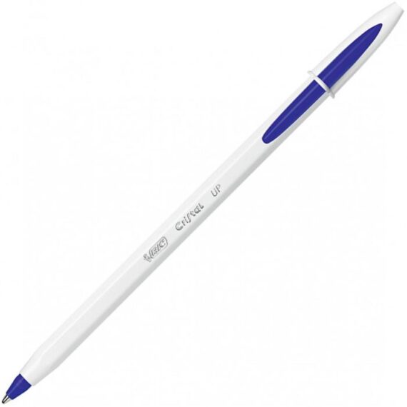 Penna cristal up bicolor 1.2 mm con tappo colore blu - Bic