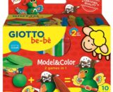 Set Model&Color - 6 Pastelli a cera e Pasta da modellare - Giotto be-bè