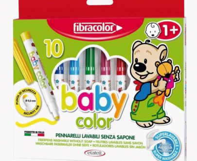 Pennarelli Baby Color - Confezione 10 colori - superlavabili solo con acqua