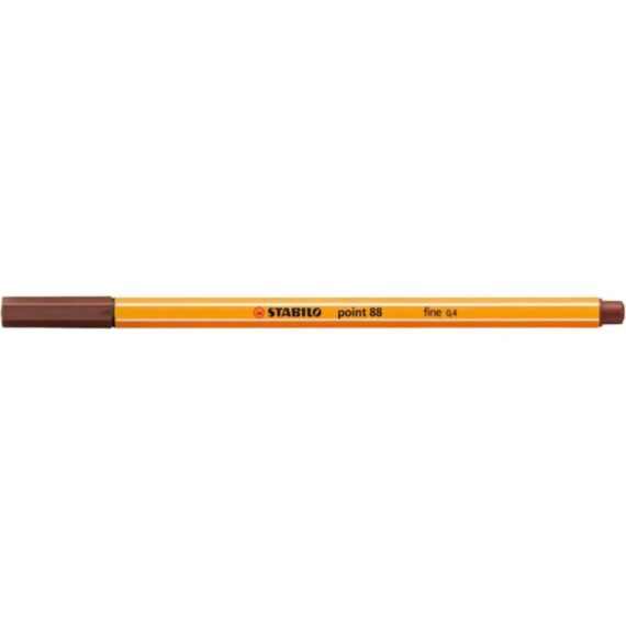 Penna Graduate point 88 fine 0.4 - Marrone - Stabilo