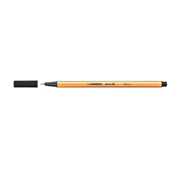 Penna Graduate point 88 fine 0.4 - Nero - Stabilo