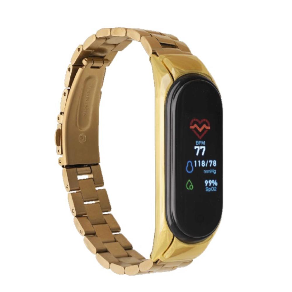 Orologio digitale Smart Brand 2 - Acciaio maglia grossa - Gold
