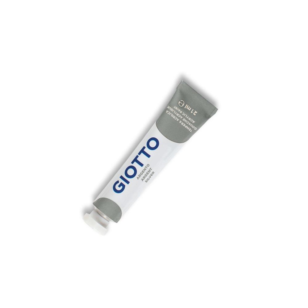 Tempera acrilica tubo 21 ml - Argento - GIOTTO