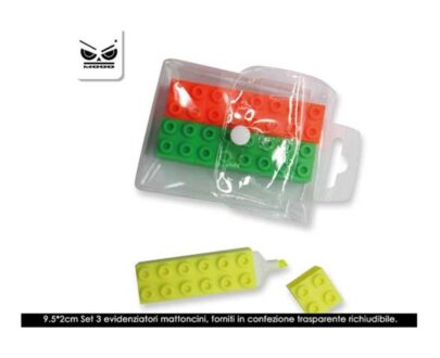 3pz Evidenziatori Mattoncini - Mood