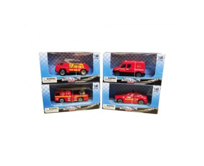 Mezzi pompieri scala 1:64 assortiti