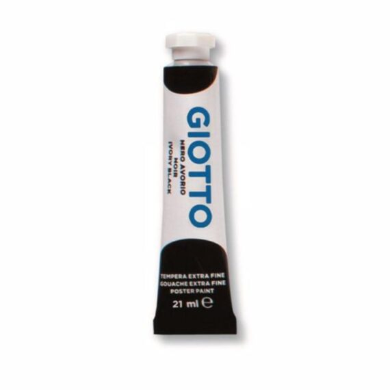 Tempera acrilica tubo 21 ml - Nero avorio - GIOTTO