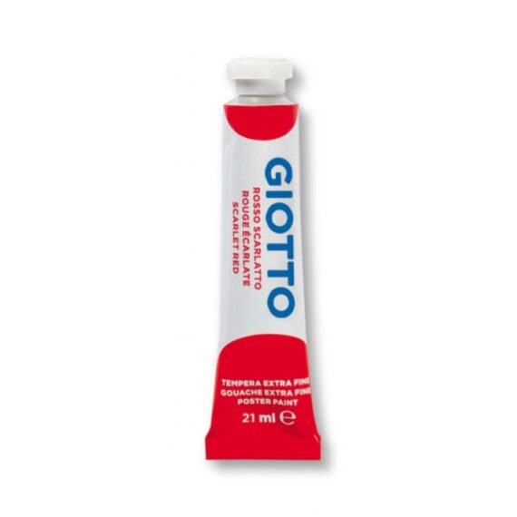 Tempera acrilica tubo 21 ml - Rosso scarlatto - GIOTTO