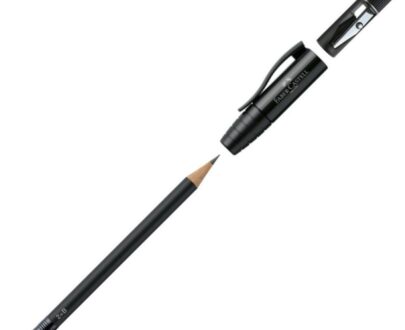 Matita con temperino e gomma - black - FABER-CASTEL