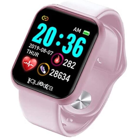 Smart watch cassa rosa + cinturino rosa