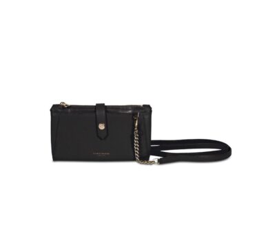campo marzio - bag with double compartment and removable crossbody strap black