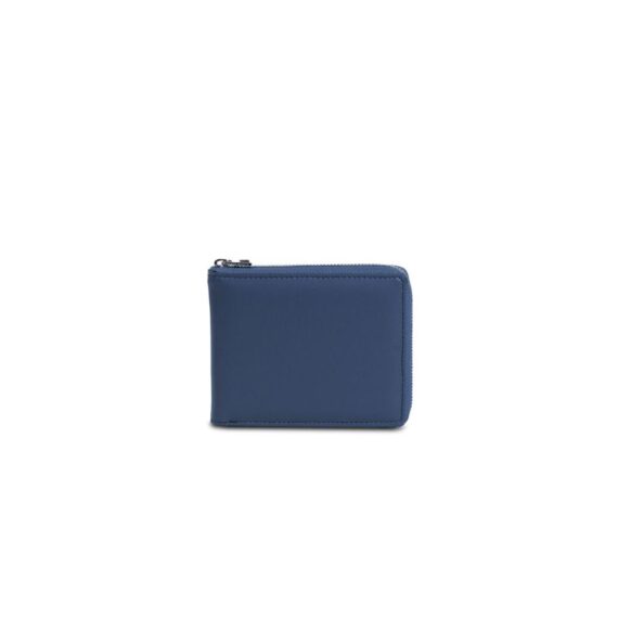 campo marzio - wallet with zip around dark denim