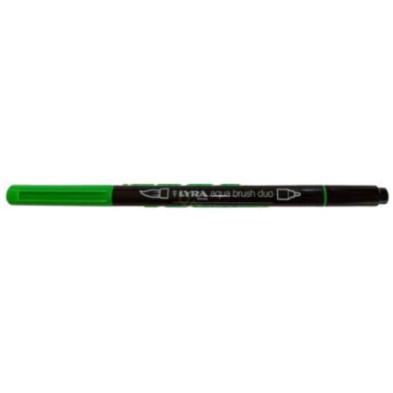 Pennarello Aqua Brush Duo - Punte 2/4 Mm - Verde Brillante