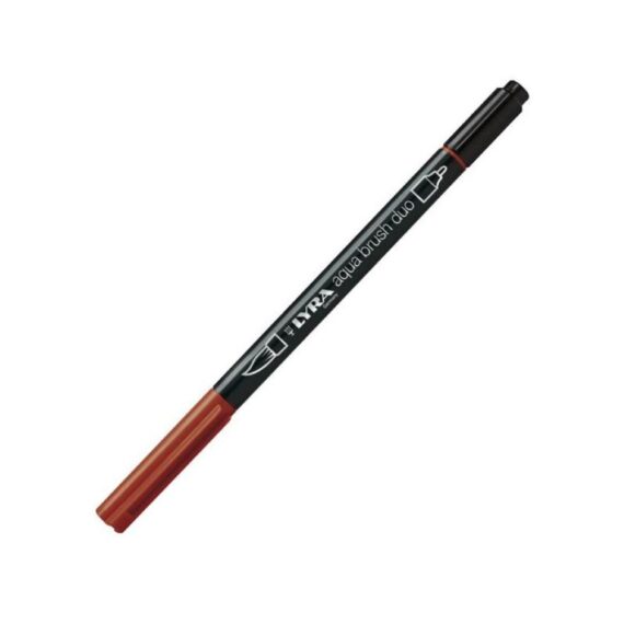 PENNARELLO LYRA AQUA BRUSH DUO - ROSSO INDIA