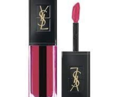 Ysl - Rouge pur couture vernis a levres water stain 608 flot de fuchsia