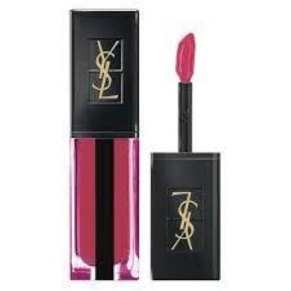 Ysl - Rouge pur couture vernis a levres water stain 608 flot de fuchsia