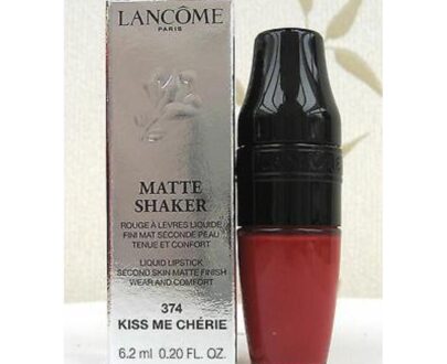 Lancome - Matte shaker liquid lipstick 374 kiss me cherie